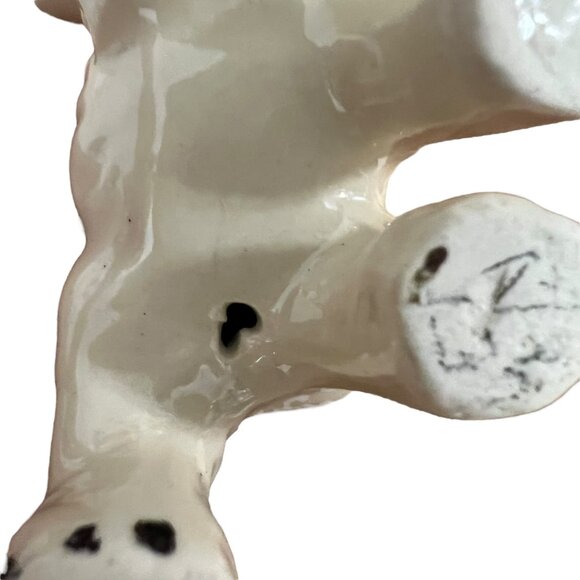 Rescue Vintage Ceramic Elephant Figurine With Red‎ & Black Details - Picture 9 of 10